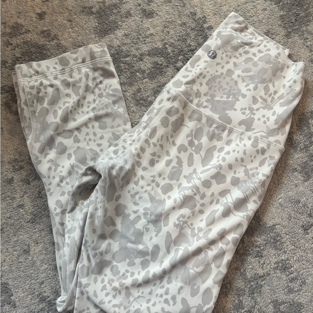 lululemon athletica Gray Patterned Leggings